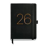 Miquelrius Kalender 2026, Weekoverzicht, A5+, Flexibele Omslag, Zwart