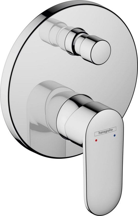 Hansgrohe Vernis afdekset badkraan met hendel chroom 71466000