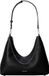 Calvin Klein Emblem Hw Pebble Top Zip Hobo Handtas Zwart