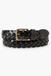 Levi's Ceinture en cuir tressé - Homme - 95 - Noir / Black