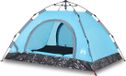 vidaXL Tent 3-persoons snelontgrendeling blauw