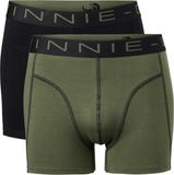 Vinnie-G Boxershorts 2-pack Black/Forest Green - Maat S