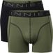 Vinnie-G Boxershorts 2-pack Black/Forest Green - Maat S