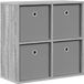 vidaXL Dressoir Grijs Sonoma 59,5 x 27 x 57 cm