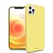 i-Paint Solid Case Yellow Beschermhoes voor iPhone 12/12 Pro 6,1 inch