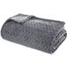 Pegane Plaid 3d Losanges Gris Foncé En Flanelle - 180 X 230 Cm