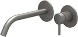 IVY Bond 2-Gats Wandmontage Gebogen Uitloop Geborsteld Metal Black PVD Afbouwdeel