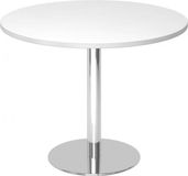 hjh OFFICE PRO Bistro F100R C Conferentietafel Wit / Chroom
