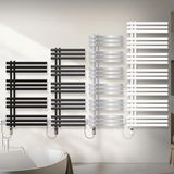 LuxeBath ECD Germany Badkamer radiator middenaansluiting 600x1400 mm wit met verwarmingselement 900W LuxeBath