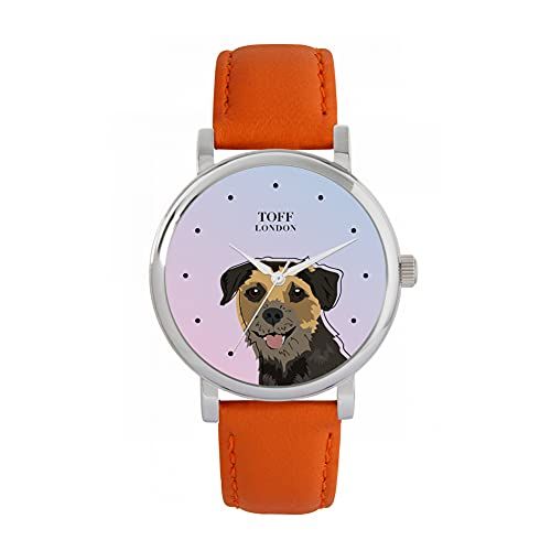 Toff London Border Terrier Hoofd Hondenhorloge - 5059656824060