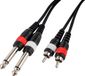 CASCHA HH 2096 audiokabel 5 m 2 x 6.35mm 2 x RCA Zwart