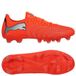 PUMA Future 9 Play FG/AG WN's voetbalschoen voor dames, gloeiend rood wit zwart zilver, 5.5 UK