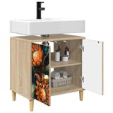 vidaXL Badkamerkast LOCHEM Sonoma 60 x 40 x 60 cm Bewerkt hout