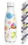HoneyHolly Thermosfles, 18/8 roestvrij staal, 350 ml, BPA-vrije sportfles, vacuüm-geïsoleerd, lekvrij, voor kinderen, school