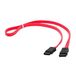 PremiumCord 0,75 m datakabel SATA 1, 5/3, 0 Gbps/S, rood