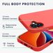 kwmobile telefoonhoesje geschikt voor Apple iPhone 16 Plus - Hoesje met siliconen coating - Smartphone case in neon koraal