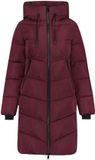 Geisha manteau d'hiver matelassé - rouge foncé