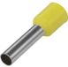 TRU COMPONENTS 1091292 Adereindhulzen 6 mm² Deels geïsoleerd Geel 100 stuk(s)