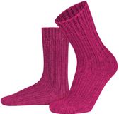 normani 2 paar wollen sokken van alpaca- en schapenwol lila 35-38