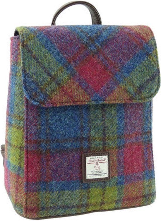 Rugzak Tummel Multi Colour - Mini - 26x21x12 - Harris Tweed - Glen Appin of Scotland