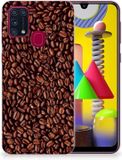 B2Ctelecom Samsung Galaxy M31 Siliconen Case Koffiebonen
