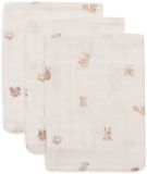 Jollein Hydrofiele Washandjes Animal Friends 3 Stuks Katoen 15x20cm