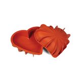 Silikomart SFT 211 hartvorm rood/roze (willekeurig), 205 x 186 H 54 mm