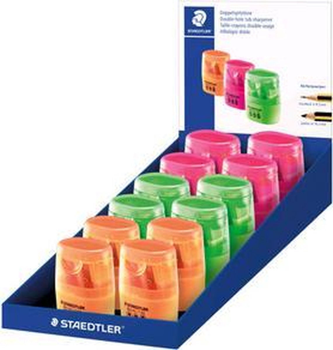 Staedtler dubbele slijppot 512 60, display van 12 stuks