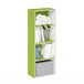 Furinno Luder 4-Tier Open Plank Boekenkast, Groen/Wit
