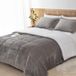 Seward Park Ultrazachte micromink Sherpa Dekbedset Volledig/Queen, Zachte Pluche Warme Herfst Winter Donzen Alternatief Beddengoed Dekbedsets Grijs Houtskool 3-delig (2 Kussenslopen en 1 Dekbed)