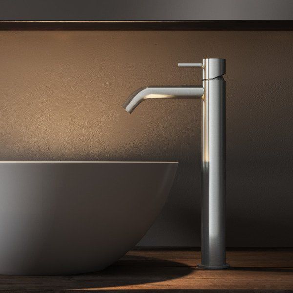 hotbath Archie Wastafelmengkraan Hoog Zonder Waste RVS - AR003HIX