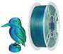 PLA-filament, effet soie, double couleur, 1,75 mm, 1 kg, bleu/vert