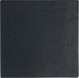 KlikA Servet zwart 2-laags 33x33cm. 1/4 vouw a250