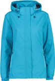 CMP Dames waterdichte jas met capuchon en ventilatie, Blauw, Polyester, L, Lente/Zomer 2023