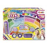 CRAZE loops Rainbow Box - Regenbogen Loom Bänder Set mit 1000 Gummibänder zum Basteln - Halsketten, Ringe und Armbänder selber machen
