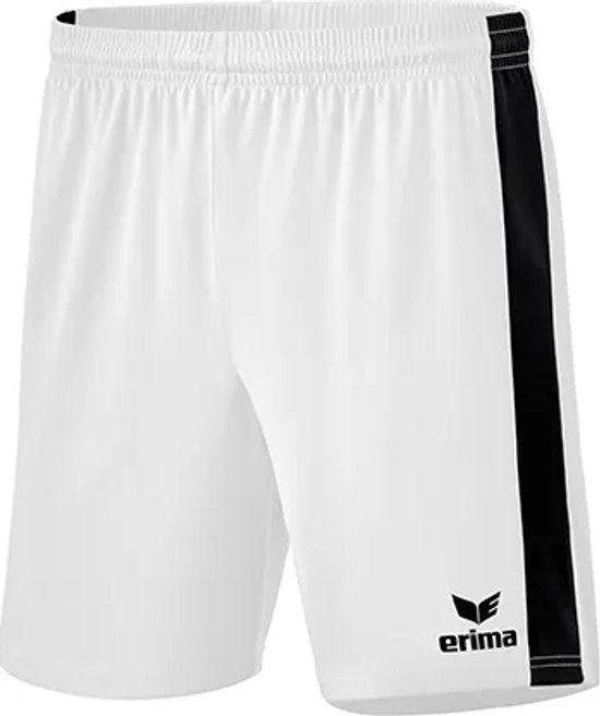 Erima Retro Star Voetbal Short - Wit/Zwart - Maat 164 - Kinderen