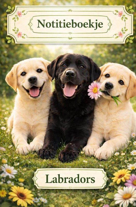 Notitieboekje, Bookmundo Notitieboekje, Labradors
