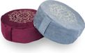 Goodivery Coussin de méditation en sarrasin avec hauteur confortable et revêtement en coton naturel - Rouge, 15 cm