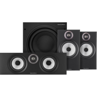 Bowers & Wilkins HTM6 S3 + 606 S3 + ASW610 Zwart Set