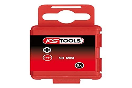 KSTools 911.3348 1/4" Bit PZ, 50mm, PZ0, 5 per pak