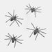 Loberon Decoratieve spin set van 4 Gwynetha antiekzwart