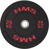 HMS Olympische Schijf HTBR Serie - 25 KG - Rood - Gecoat met Gummi