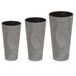 WELL HOME MOBILIARIO & DECORACIÓN Tubus Slim Effect Bloempotten van kunststof met tank in donkergrijs, maat M