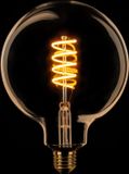 Expo Trading ETH Globe 125mm Filament LED 7W E27 240V 2200K 3-staps dimbaar Goud