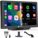 Siltcon® 9 Inch Carplay & Android Auto Écran - Écran tactile HD - Utilisation sans fil - Universel - Noir
