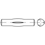TOOLCRAFT TO-5437995 Geleidepen met middenkerf 2 mm Staal 250 stuk(s)