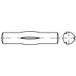 TOOLCRAFT TO-5437995 Geleidepen met middenkerf 2 mm Staal 250 stuk(s)