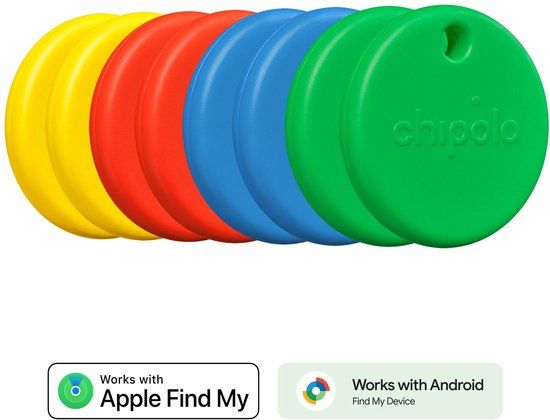 Chipolo Pop - Bluetooth Tracker - 8 Pack - MultiColor