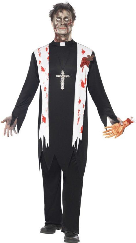 Generik Religieus zombie kostuum voor mannen - Medium