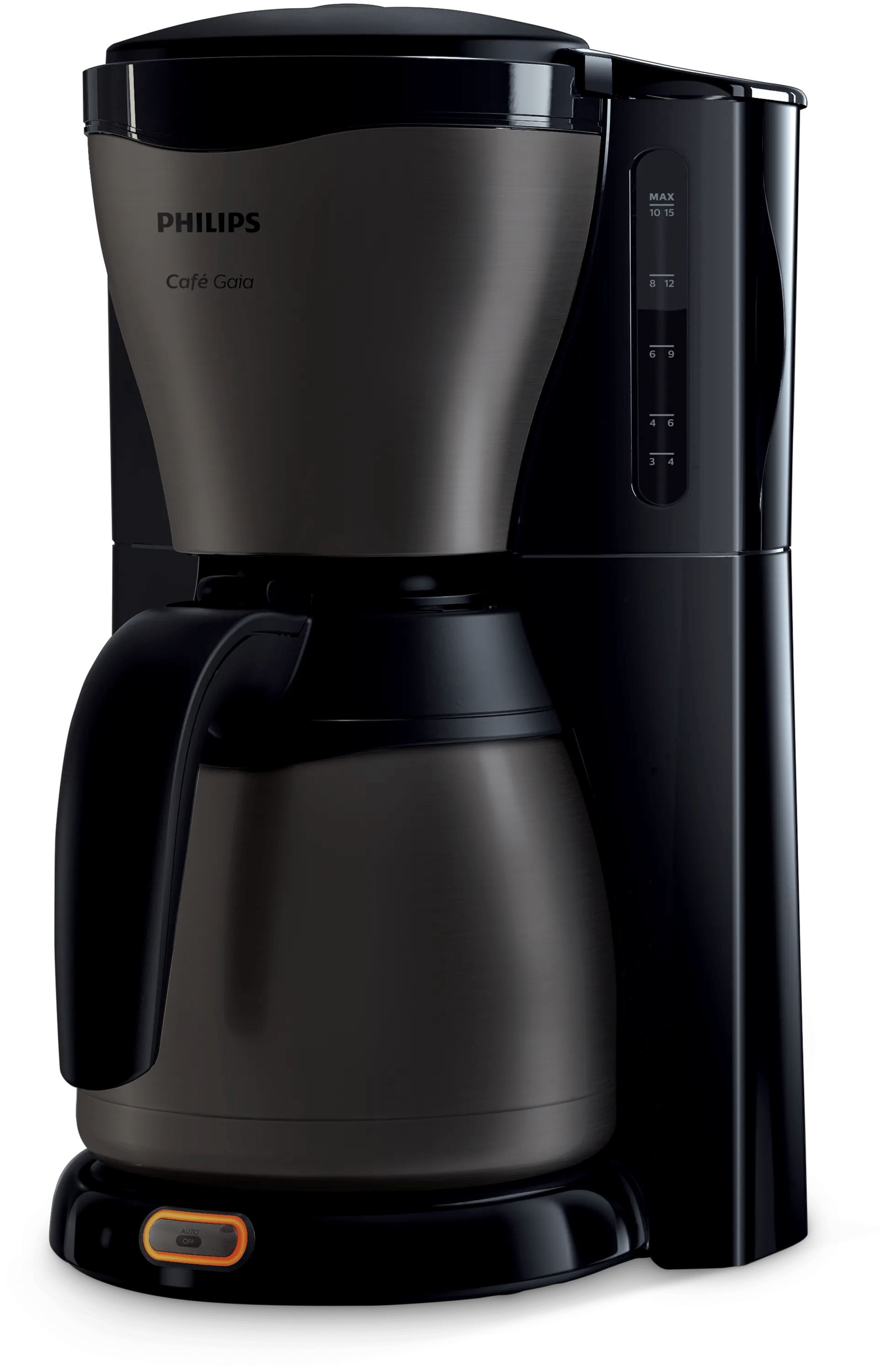 Philips Café Gaia Collection HD7547/80 - Filterkoffiezetapparaat - Zwart/Titanium